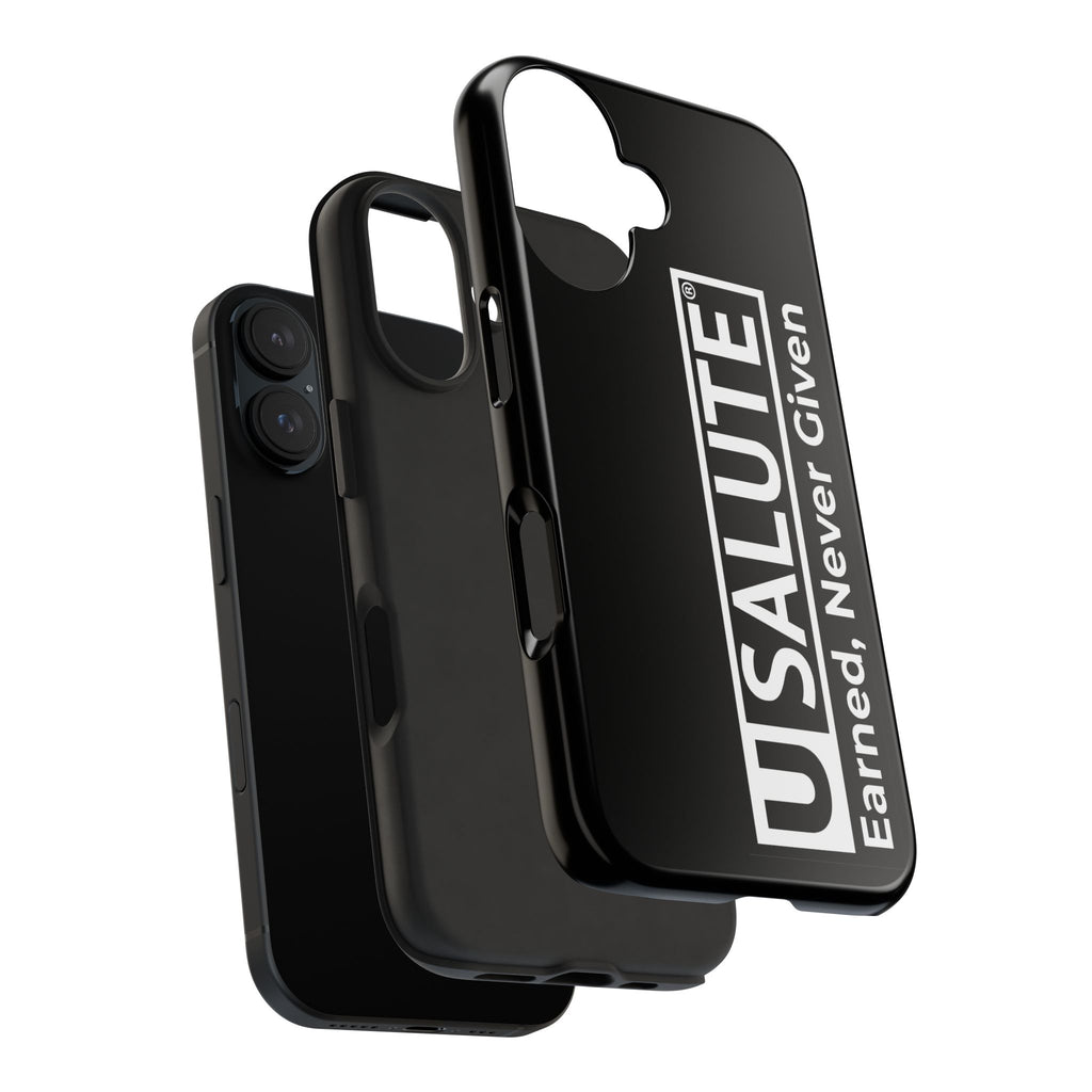 Phone Case — USALUTE “Earned, Never Given” Military Tribute Tough Protective Case