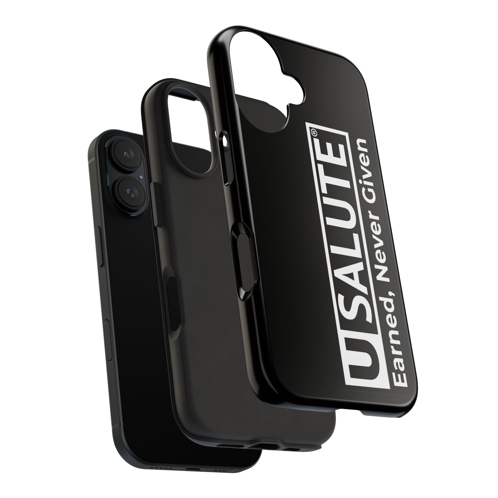 Phone Case — USALUTE “Earned, Never Given” Military Tribute Tough Protective Case