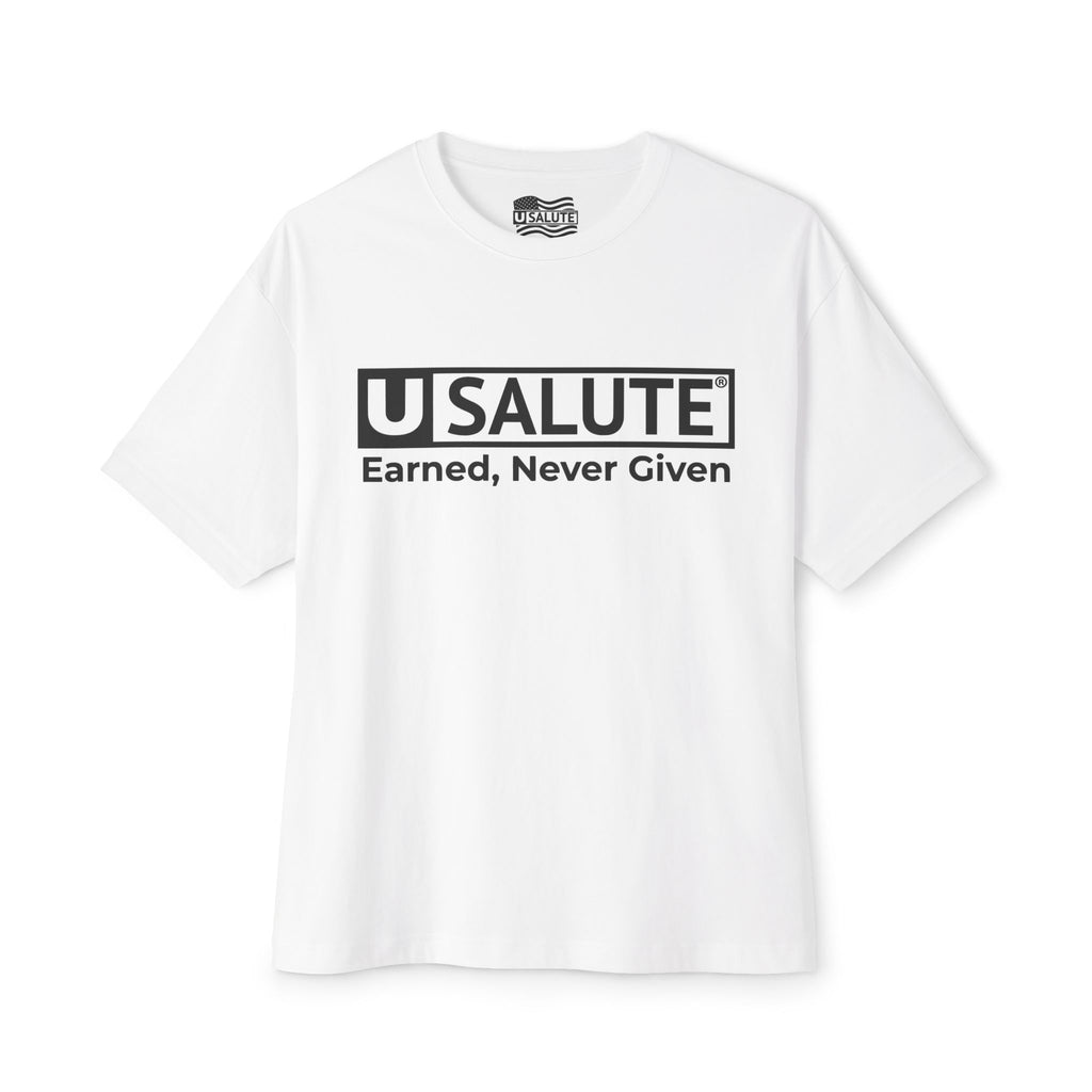 USALUTE BRAND TEE - Unisex Oversized Boxy Tee