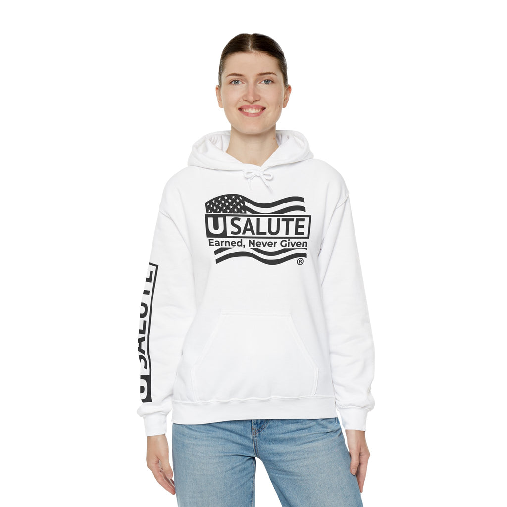 USALUTE BRAND LOGO - Unisex Heavy Blend™ Hooded Sweatshirt