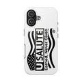 USALUTE Tough Phone Case — "Earned, Never Given" Patriotic American Flag Protection