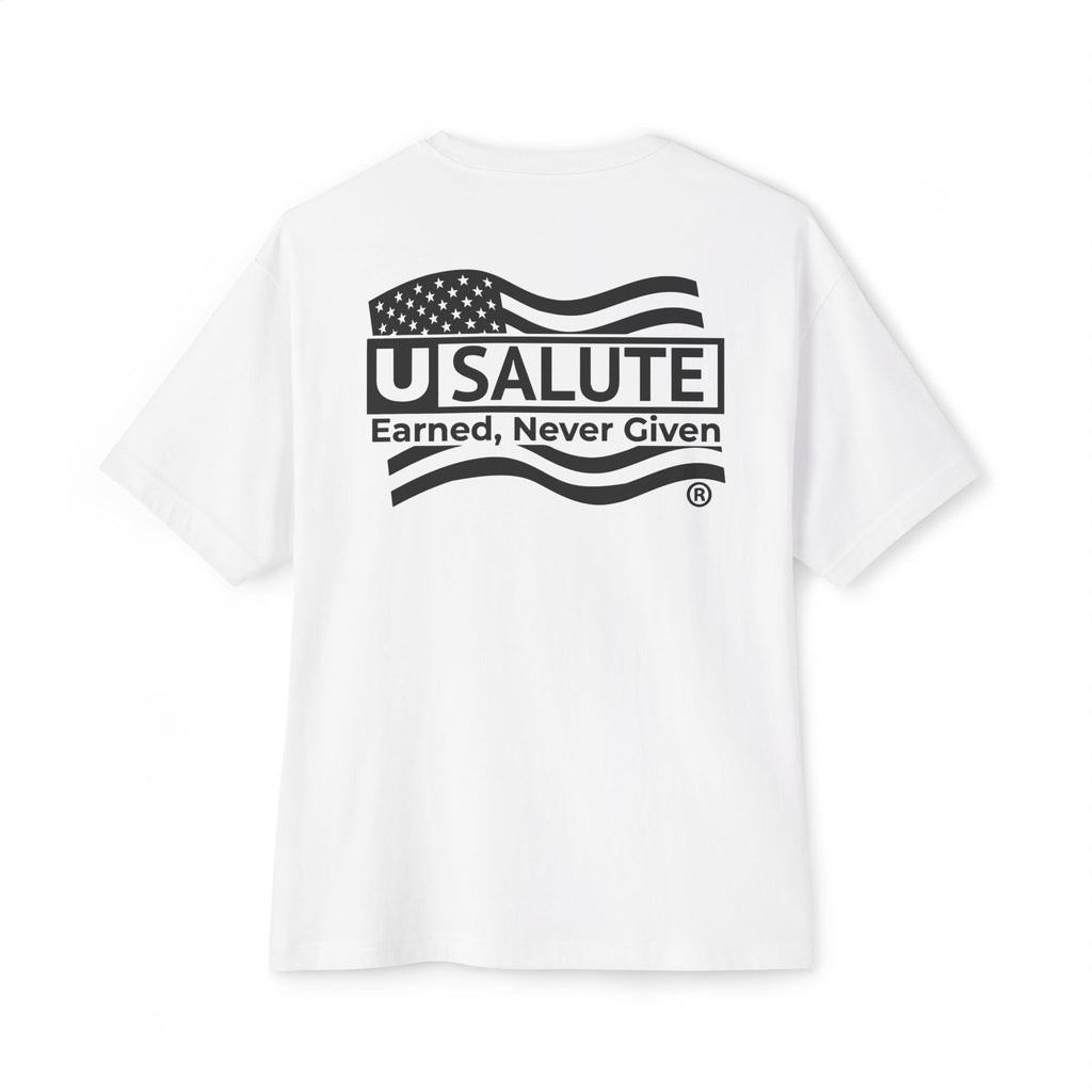 USALUTE BRAND TEE - Unisex Oversized Boxy Tee