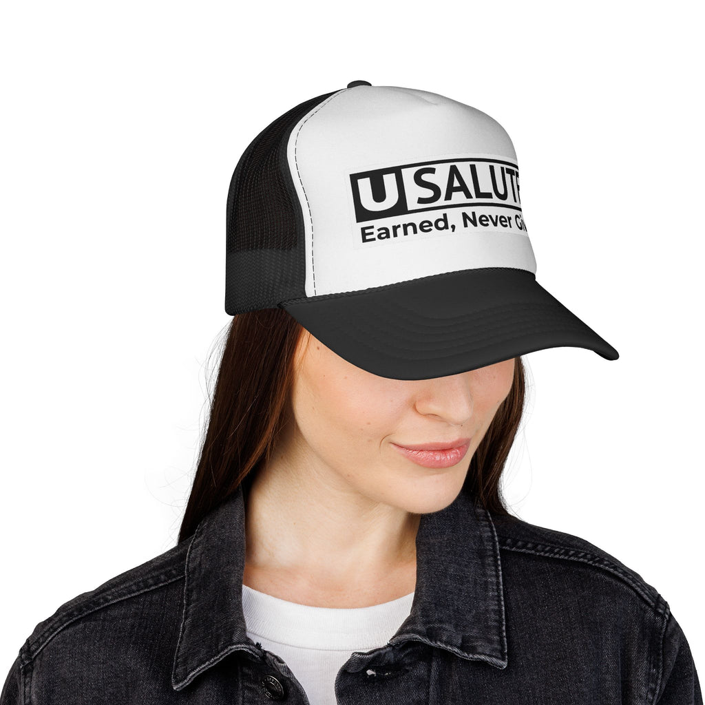 USalute Logo Trucker Hat — Official Statement of Truth Cap